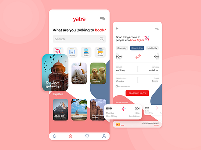 Yatra App Redesign figma ui design