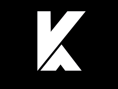 Letter K Logo Design (White Version)