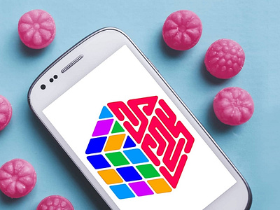 Mockup For Brain Cube Logo Design