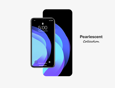 [wallpaper] Pearlescent // Blue abstract blue dark wallpaper design designs flat flat design flatdesign free wallpaper freebie illustration ios ios wallpaper iphone iphone x oled oled wallaper pearlescent wallpaper