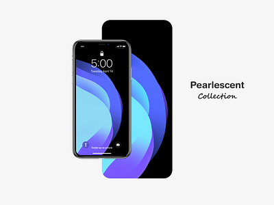 [wallpaper] Pearlescent // Blue abstract blue dark wallpaper design designs flat flat design flatdesign free wallpaper freebie illustration ios ios wallpaper iphone iphone x oled oled wallaper pearlescent wallpaper