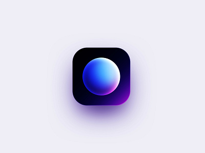 Gradient orb 3d abstract app blue colorful design designs flatdesign gradient icon ios ios app ios app icon ios icon iphone logo orb purple
