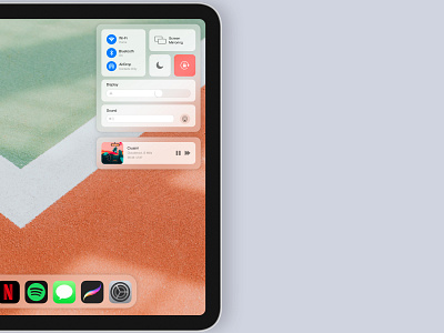 [concept] iPadOS 15 concept control center control panel design designs flat flat design flatdesign ios ios15 ipad ipad art ipad pro macos minimal minimalistic ui ui design uidesign uiux