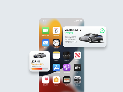 EV widgets for iOS car car widget car widgets cars design designs eclectic car ev flat design flatdesign ios ios 14 widgets ios 15 ios widget iphone minimal widgets