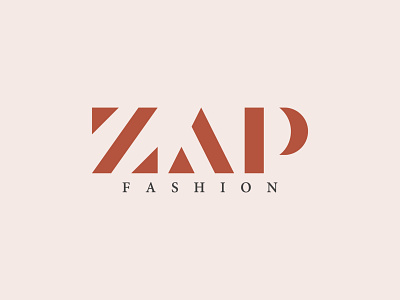 ZAP Fashion logo branding design fashionlogo graphic design lettermark logo logo design minimallogo vector