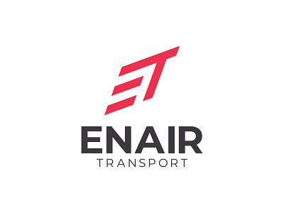 Transport company logo branding design et logo graphic design lettermark logo logo design red logo transport logo vector