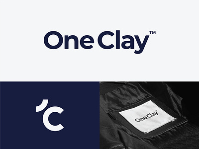 One Clay - Fashion Brand brand design brand identity branding design fashion fashion logo graphic design logo logo design logos suit visual identity wordmark