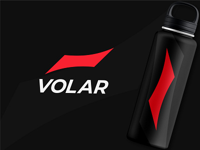 Volar abstrack brand branding design graphic design logo logo design red sports sports logo