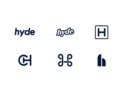 Christopher Hyde's Logo Options brand branding creative design graphic design graphic design logo h letter h logo logo logo design logodesign typography