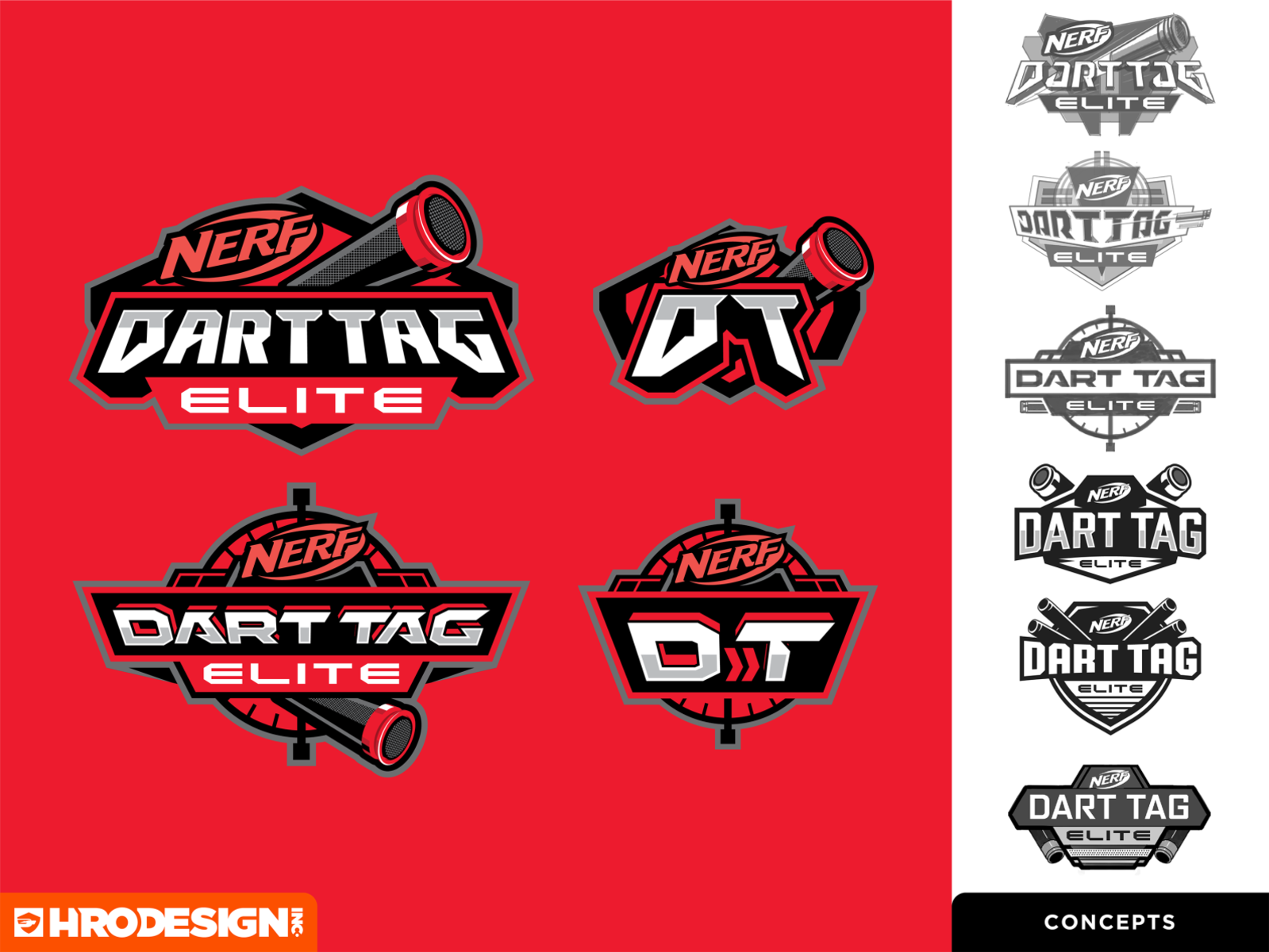 Nerf Dart Tag promo site on Behance