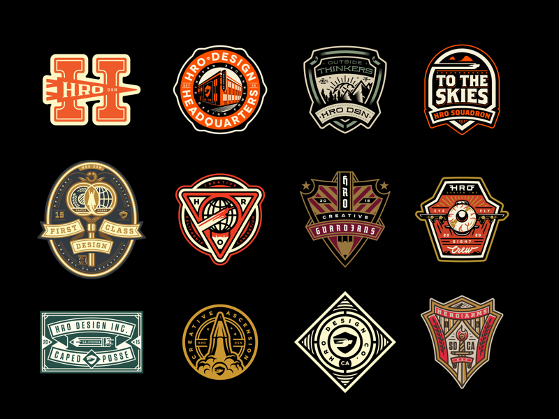 Badge Set 1 by HRO Design on Dribbble