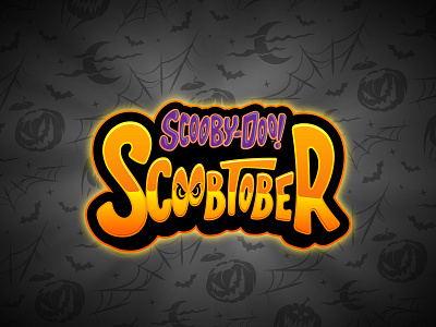 Scoobtober Logo badge branding halloween logo pumpkin scoobtober scooby doo spooky type