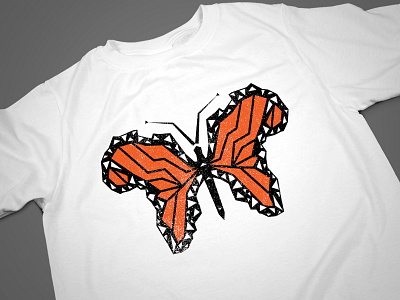 African Butterfly T-Shirt Concept design illustration t shirt t shirt design vector