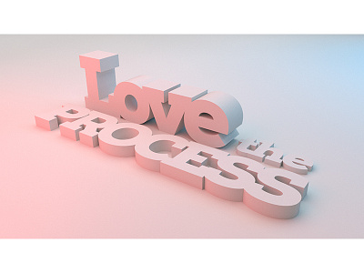 Love The Process Wallpaper 3d johannesburg south africa typography