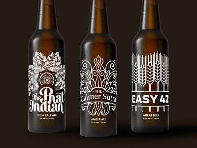 X! Brewing Beer Label Design beer bottle beer branding design illustration johannesburg package design south africa typography vector