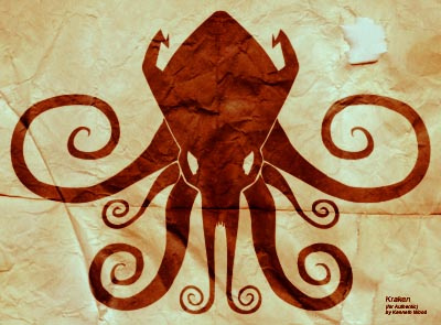 The Kraken authentic icon kraken logo octopus