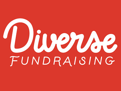 Diverse Fundraising Logo hand lettering lettering logo type typography