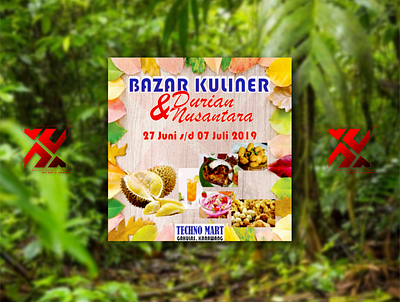 NUSANTARA CULINARY & DURIAN BAZAR 2019 banner banner design graphic design social media design