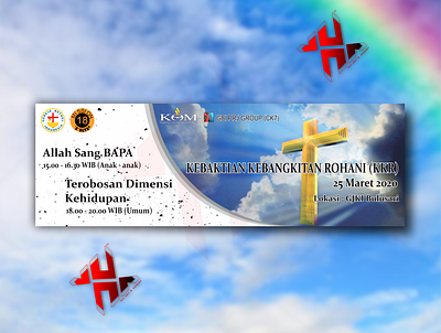 BANNER DESIGN FOR ANNOUNCEMENT OF JOINT WORSHIP HELD BY A CHURCH ad design banner banner design design graphic design social media design