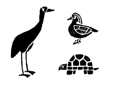 Animal illustrations 2 animals illustrations