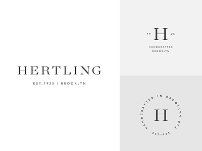 Hertling logo logo type wordmark