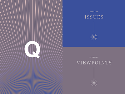 Q Conference style icons pattern typography vector