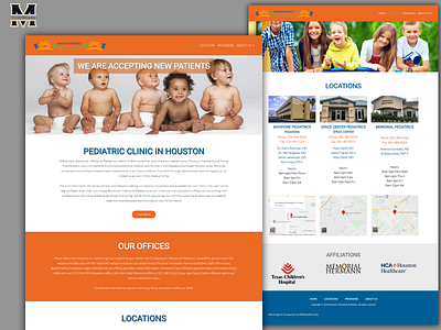 Bayshore-Memorial Pediatrics ui design website design websites