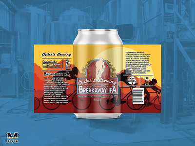 BreakAway IPA beer branding beer label branding craft beer craftbeer design graphic design illustrator logo logodesign