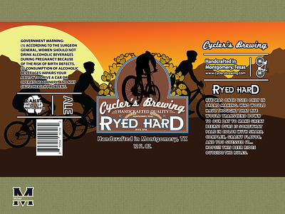 Ryed Hard IPA beer can beer label branding brewery brewing illustrator label labeldesign logo logodesign