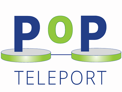 PoPTeleport Logo concept logo prototype startup