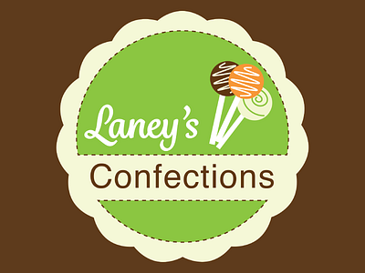 Laney's Confections Logo brand concept graphic design logo
