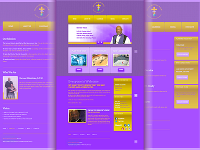 Harvest Ministries Website church design development website