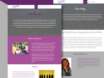 Website Design for God's Women Inspiring Women of Central Texas design development html website