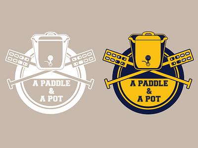 A Paddle And A Pot brew brewing illustrator logo logo design logo design concept