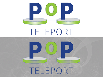 PoP Teleport Logo graphicdesign illustator logodesign mockup science teleportation vector
