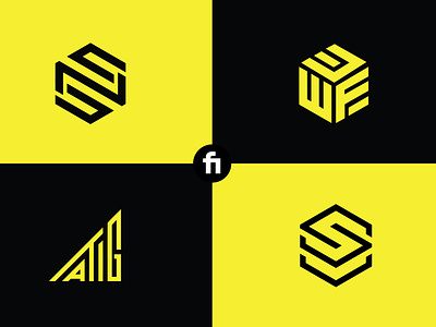 modern monogram logo design and initial letter, apparel