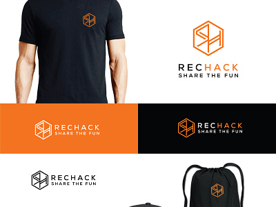 RecHack logo branding design graphic design icon illustration logo minimal outdoor logo rechack vector