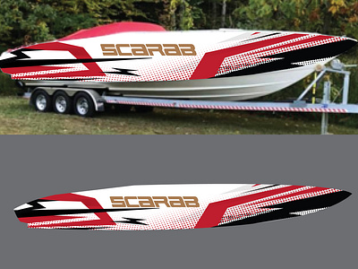 speed boat wrap design