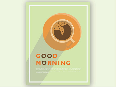 Simple Poster adobeillustrator goodmorning illustration poster
