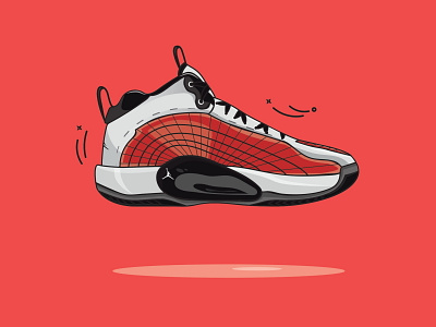 Nike Jordan Jumpman adobe adobeillustrator branding design flatillustration graphic design illustration illustrator shoedesign