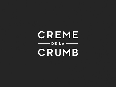 Creme de la Crumb Logo Identity