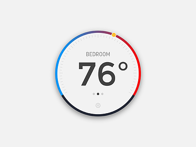 Day 32 - Thermostat dailyui temperature thermostat ui ux