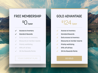 Day 39 - Pricing Sheet comparison dailyui hospitality pricing ui ux