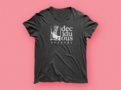 Deciduous Records Shirt avant garde brand brand identity experimental independent logo merch music post rock record label screenprint visual branding