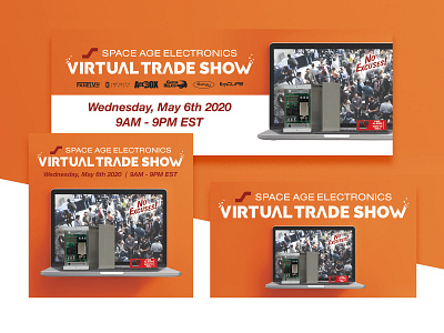 Space Age Electronics Virtual Trade Show Social Graphics