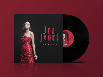 Jen Janet - Possession Single Artwork alternative pop goth gothic logo record typography vinyl