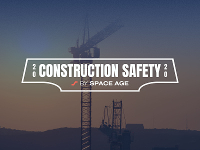 Construction Safety 2020 by Space Age branding construction contractor electronics fire safety innovation life safety logo manufacturing technology