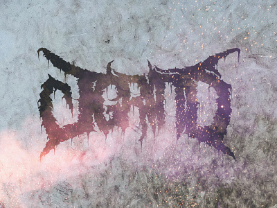 J.Grind Logo branding content creator death metal drummer grindcore hand lettered musician