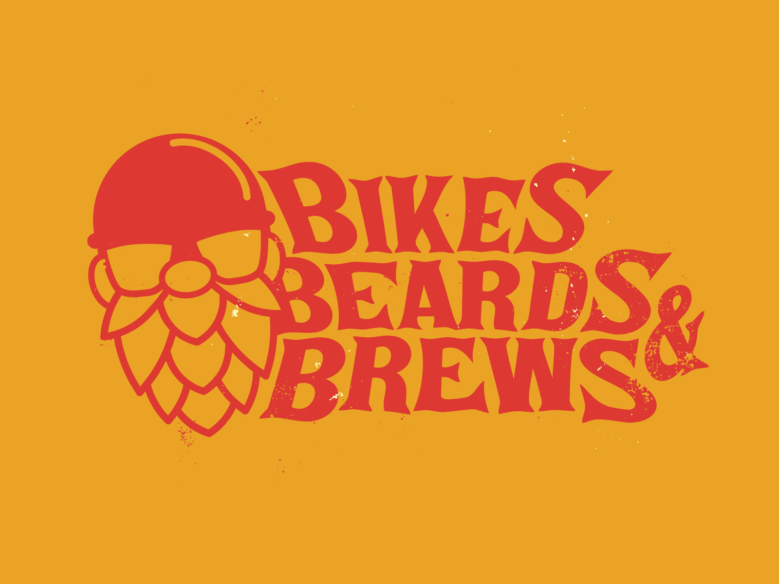 Bikes Beards and Brews Lockup by Adam Cutler on Dribbble