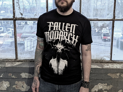 Fallen Monarch T-Shirt apparel band logo band merchandise deathcore metalcore music occult screenprint wendigo